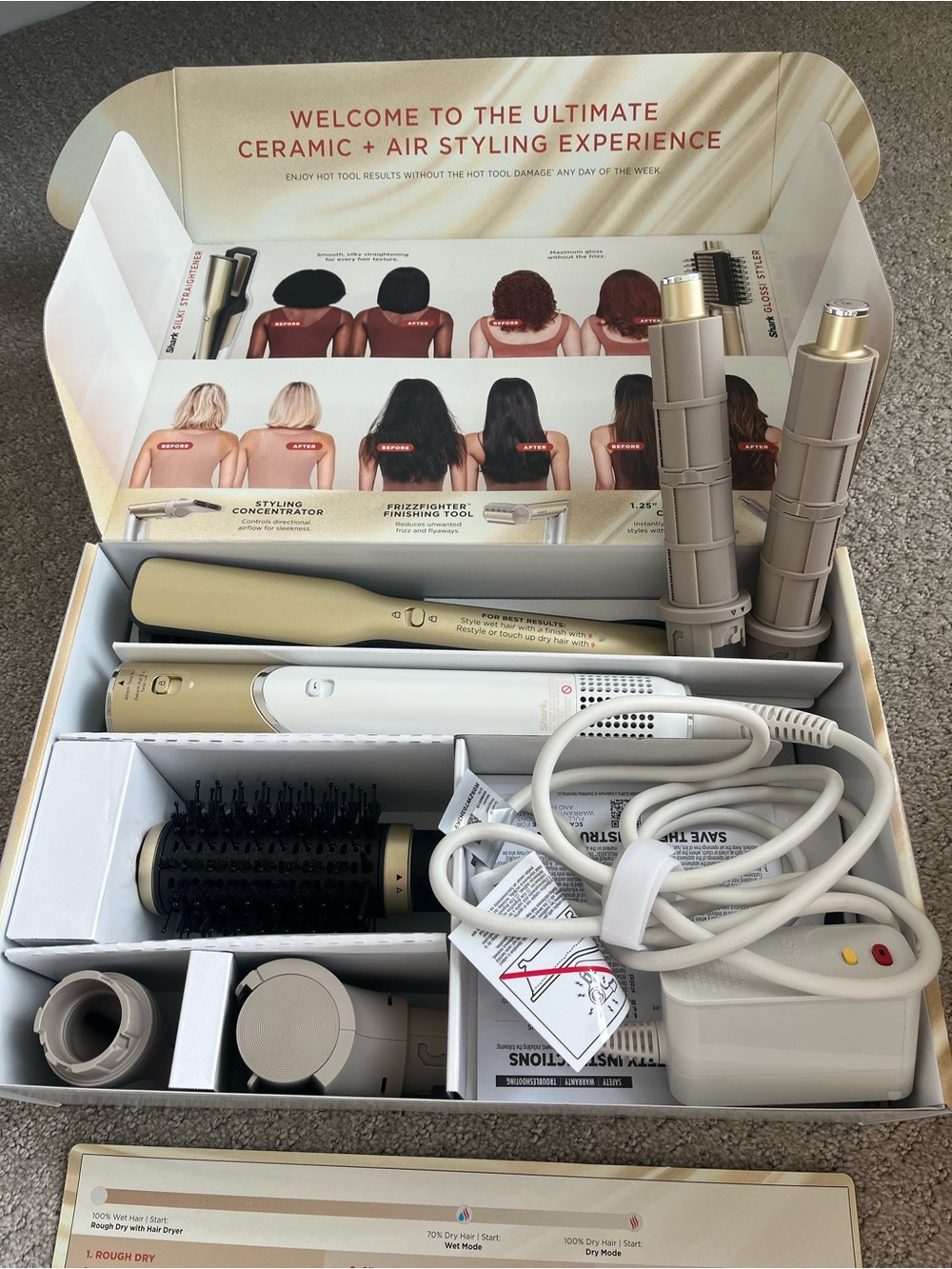 Shark Glam Hot Tool Air Styling & Drying System - Gold/Black - Picture 3 of 14